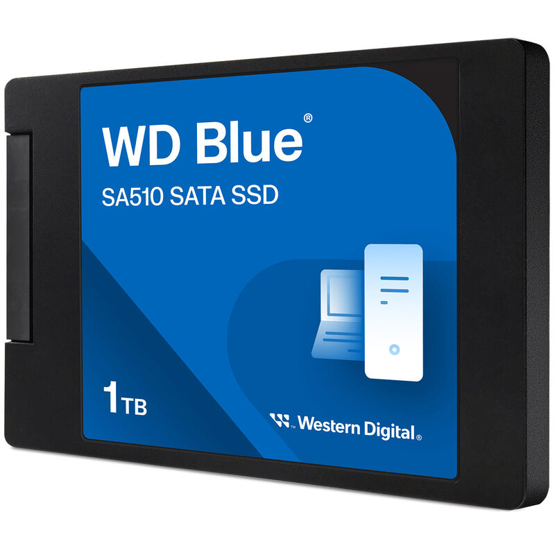 WD Blue SA510 2,5 tommers SATA SSD 1 TB forfra