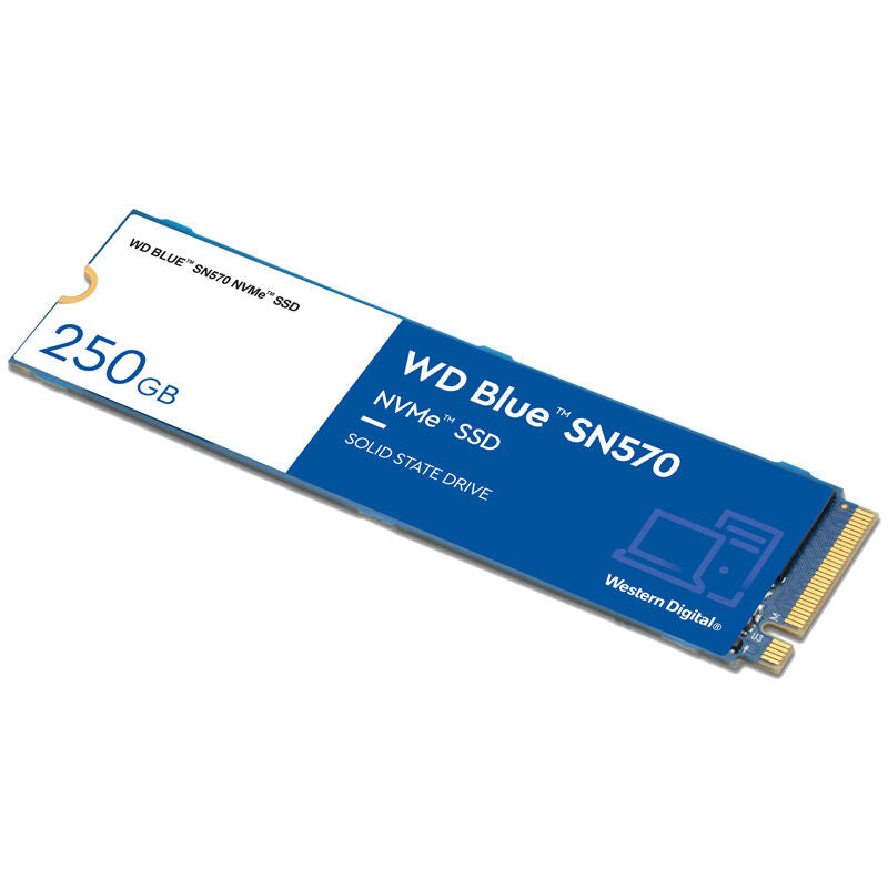 WD Blue SN570 NVMe M.2 SSD 250 GB PCIe 3.0 2280 forfra