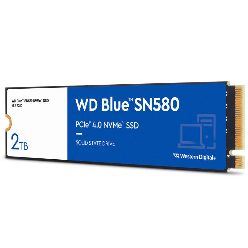 WD Blue SN580 NVMe SSD 2 TB PCIe 4.0 M.2 2280 bakside