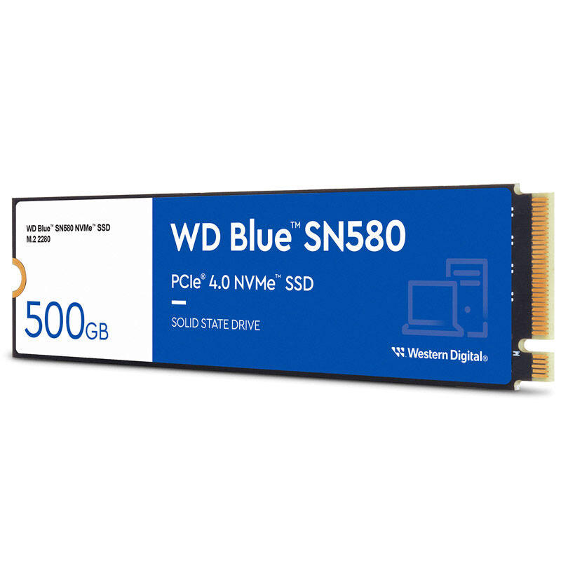 WD Blue SN580 NVMe SSD 500 GB PCIe 4.0 M.2 2280 bakside