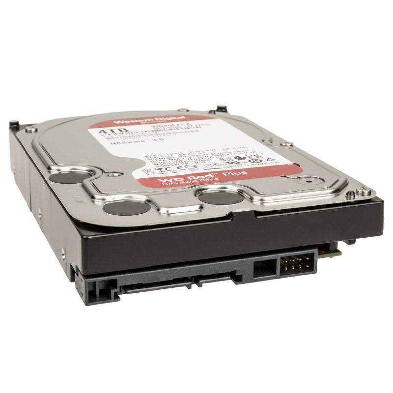 WD Red Plus NAS harddisk 3,5" SATA 6G 4 TB bakside
