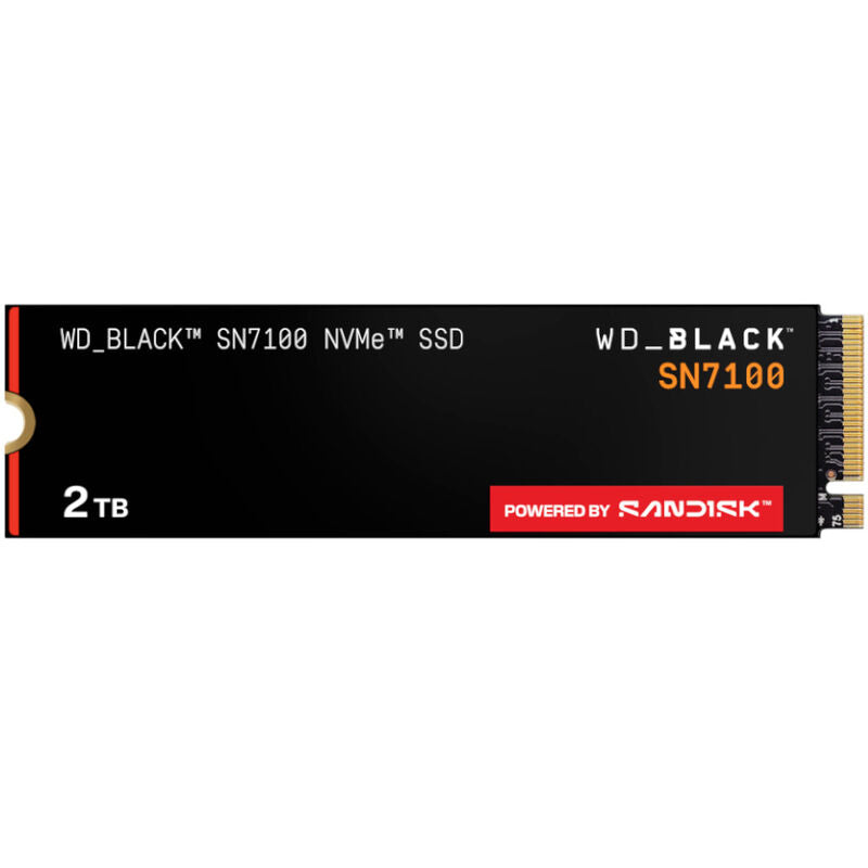 WD_BLACK SN7100 NVMe M.2 SSD 2 TB PCIe 4.0 2280 forfra