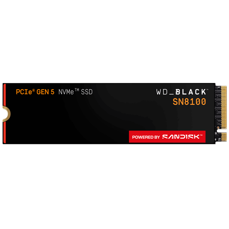 WD_BLACK SN8100 NVMe SSD 4 TB PCIe 5.0 M.2 2280 nærbilde