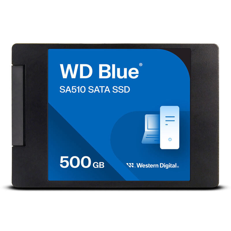 Western Digital Blue SA510 2,5" SSD SATA 500 GB bakside