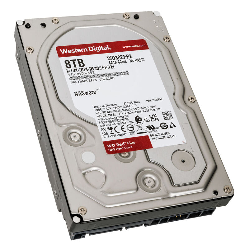 Western Digital Red Plus 8 TB NAS harddisk forfra
