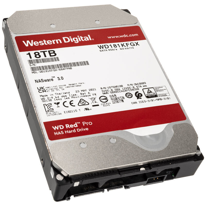 Western Digital Red Pro 3,5" NAS harddisk forfra