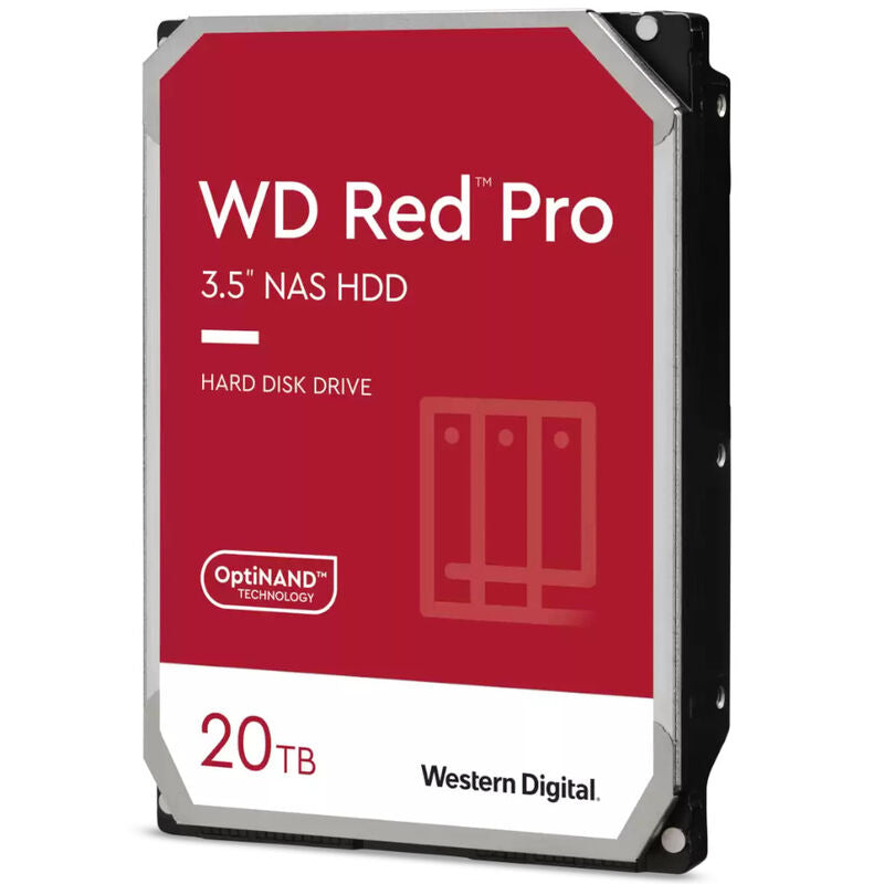 Western Digital Red Pro NAS harddisk 20 TB SATA 6G 7200 RPM forfra