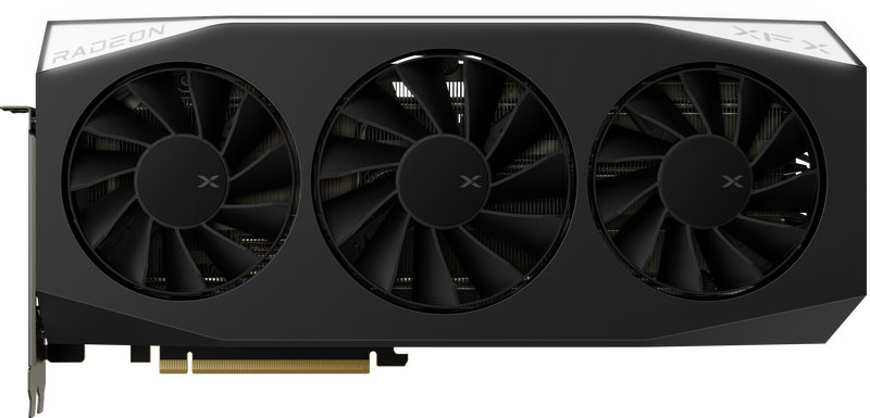 XFX Mercury RX 9060 XT OC Gaming Edition grafikkort bakside
