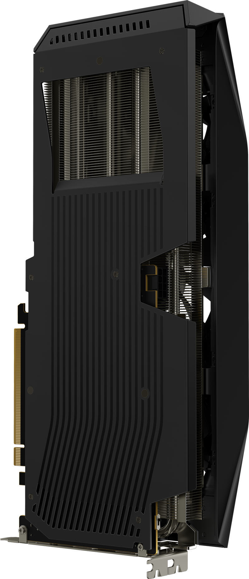 Sidevisning XFX Mercury RX 9060 XT OC Gaming Edition grafikkort