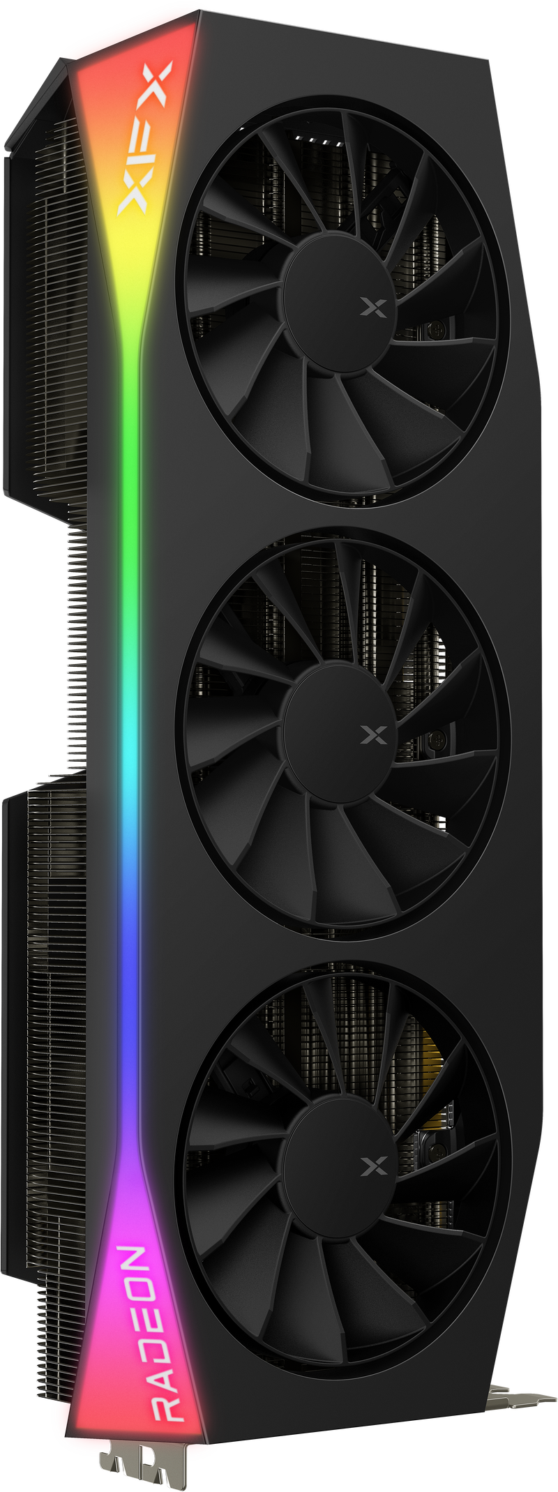 XFX Mercury RX 9070 XT OC Gaming Edition grafikkort bakside