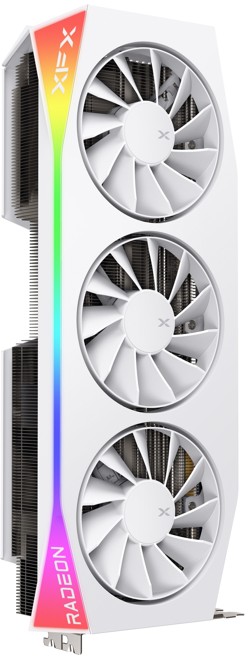 XFX Mercury RX 9070 XT OC White Gaming Edition grafikkort bakside