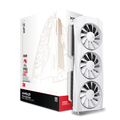 XFX Quicksilver RX 9070 XT White grafikkort forfra