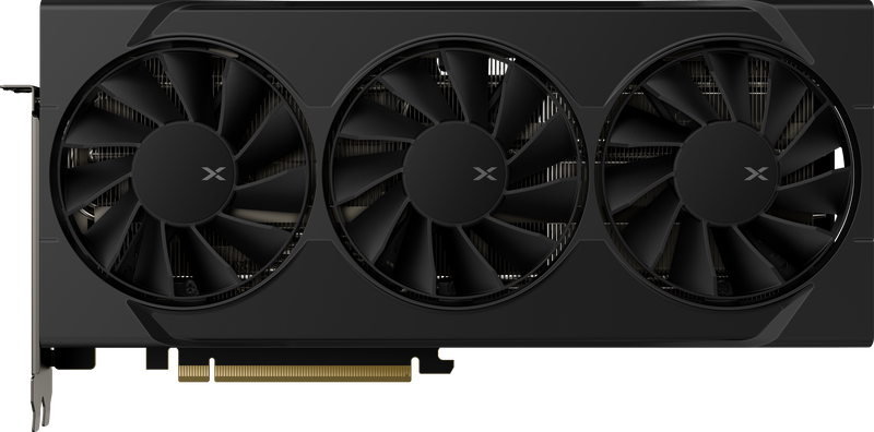 XFX Swift RX 9060 XT OC Triple Fan grafikkort bakside