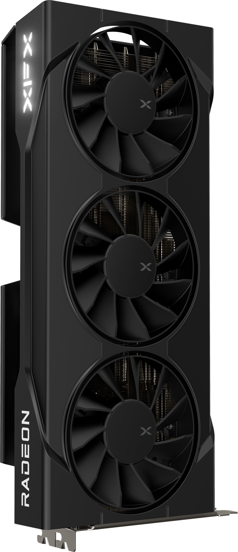 XFX Swift RX 9060 XT OC Triple Fan grafikkort montert i PC