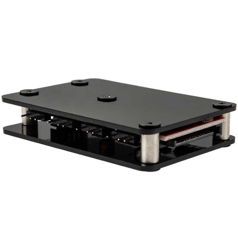 Detalj av XSPC 8-veis ARGB splitter hub 3-pin 5V SATA svart