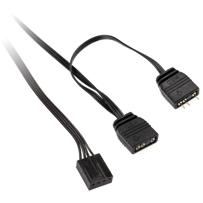 RGB-lys på XSPC RGB Series 2 ARGB PWM vifte 120 mm i mørkt miljø