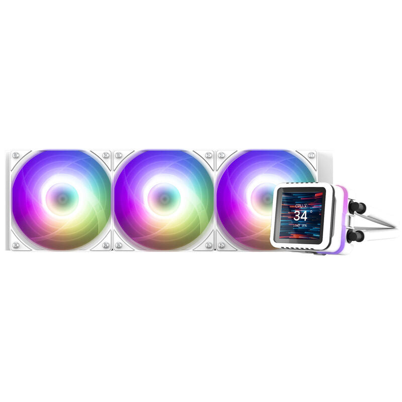 Zalman ALPHA2 DS A36 AIO vannkjøling LCD-display 360 mm hvit forfra
