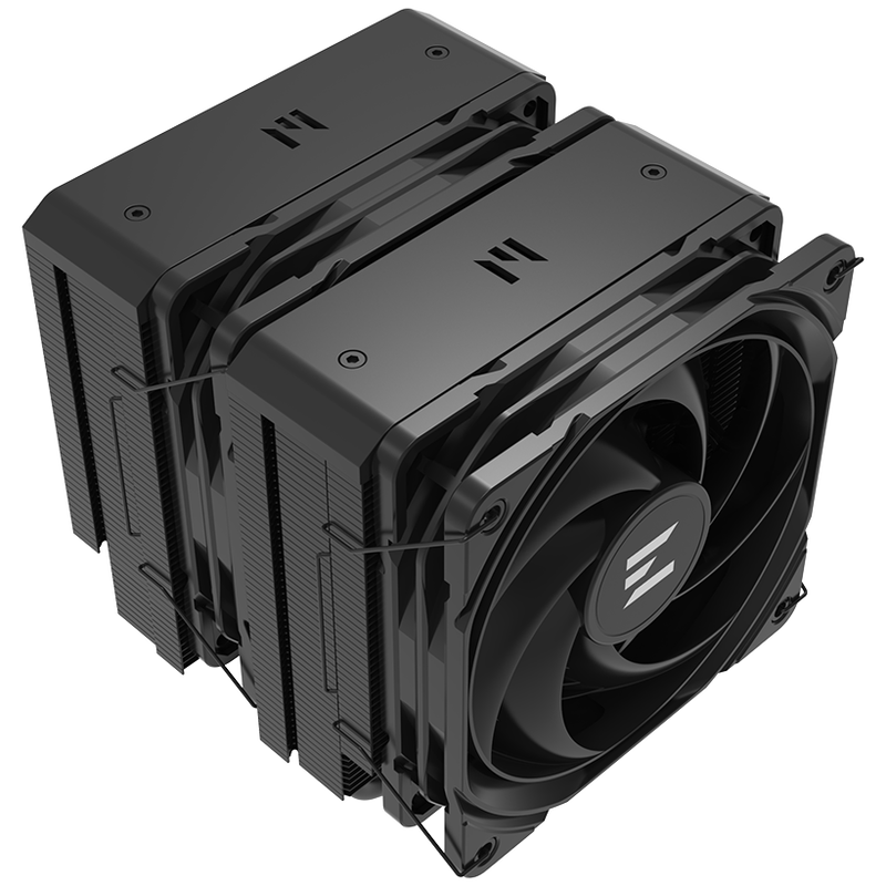 Zalman CNPS14X Duo CPU-kjøler dobbelttårn bakside