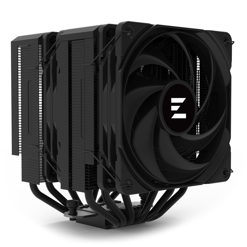 Zalman CNPS14X Duo CPU-kjøler dobbelttårn montert i PC
