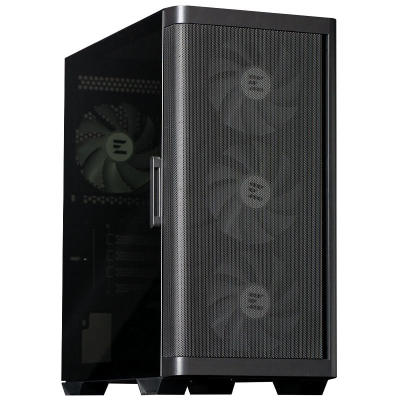 Zalman M4 kabinett minitårn bakside med ventilasjon