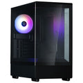 Zalman P10 kabinett minitårn mATX RGB herdet glass svart forfra