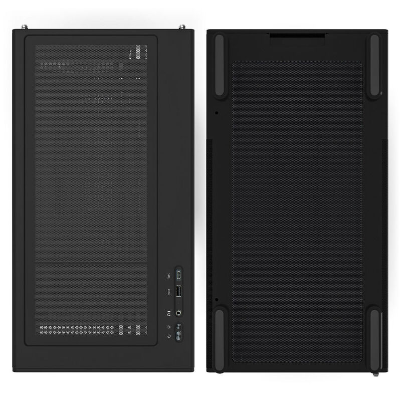 Oversikt av kjølemuligheter i Zalman P10 kabinett minitårn mATX RGB herdet glass svart