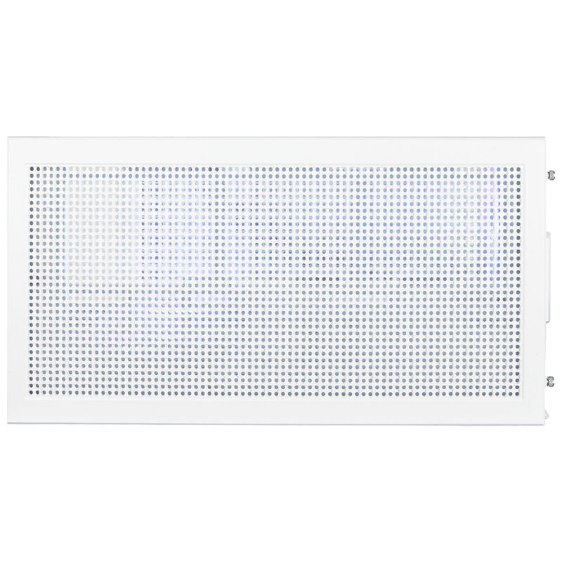 Zalman P30 V2 kabinett minitårn mATX RGB herdet glass hvit med kabler skjult