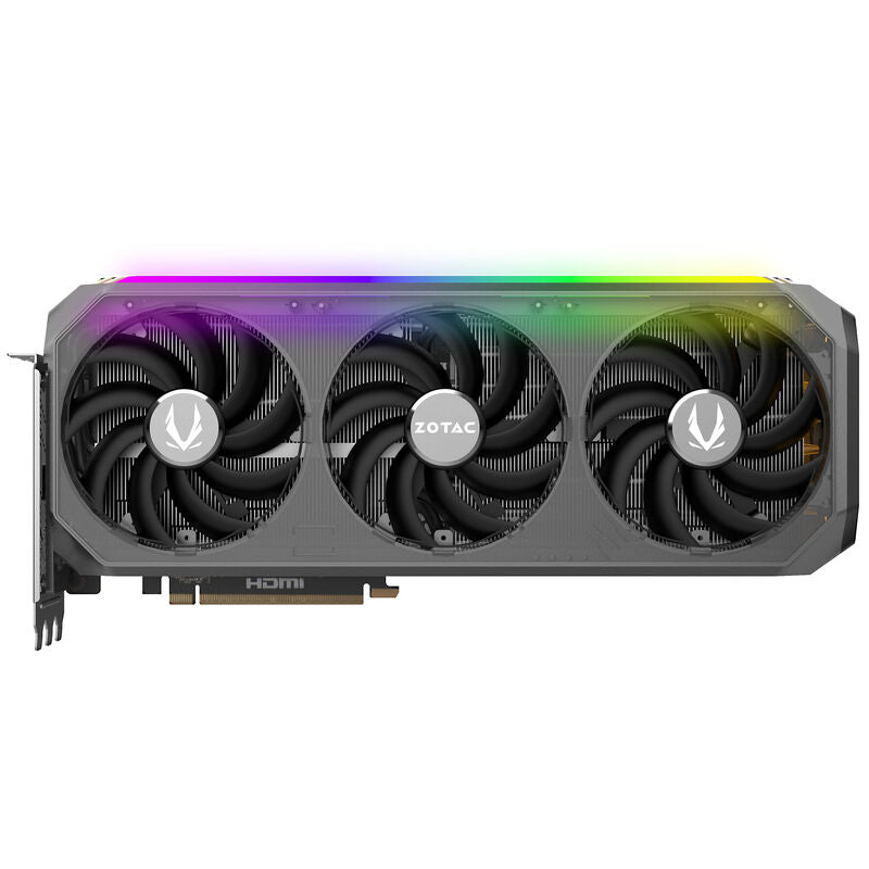 Detalj av ZOTAC Gaming RTX 5070 Ti AMP Extreme INFINITY kjøleløsning