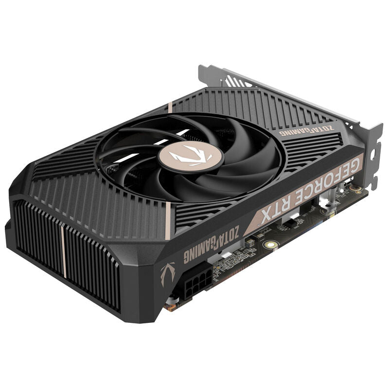 Nærbilde av vifte på ZOTAC GAMING GeForce RTX 5050 Solo grafikkort