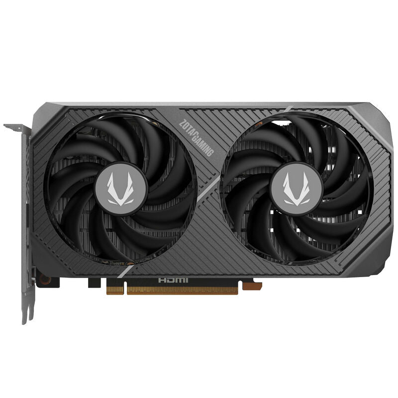 Detalj av ZOTAC GAMING GeForce RTX 5050 Twin Edge kjølesystem