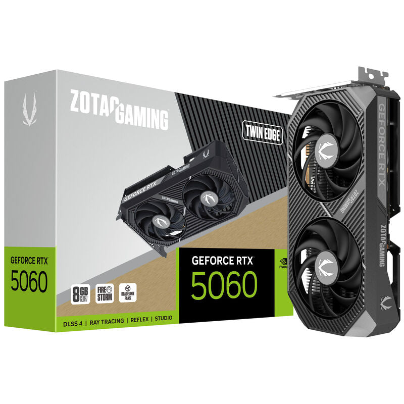 ZOTAC GAMING GeForce RTX 5060 Twin Edge grafikkort forfra