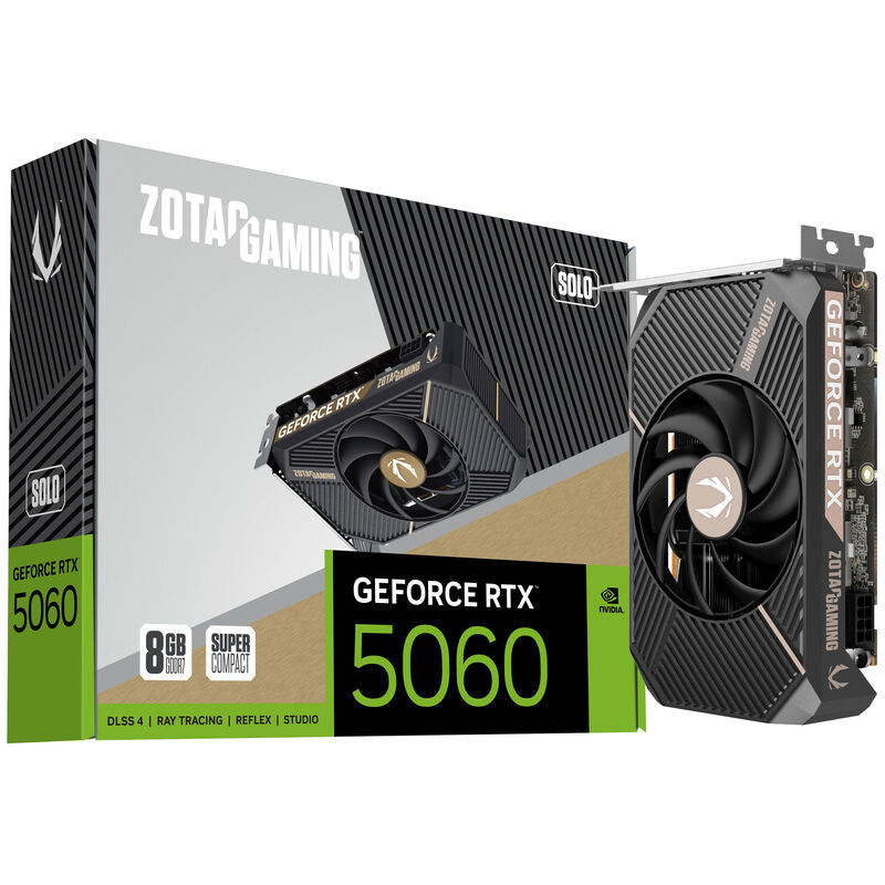 ZOTAC GAMING RTX 5060 Solo grafikkort 8 GB forfra