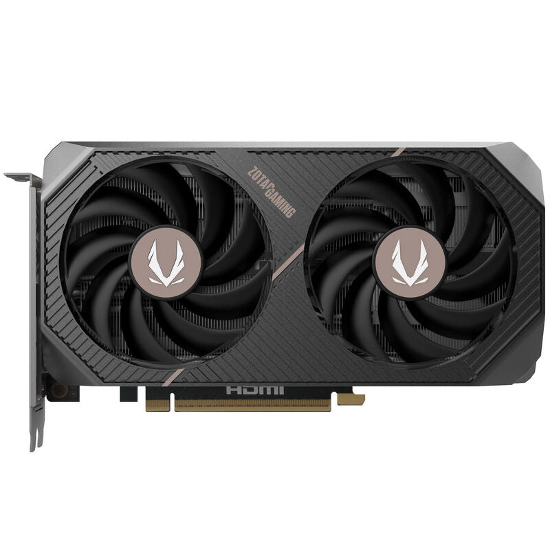 Detalj av ZOTAC GAMING RTX 5060 Ti AMP grafikkort kjølesystem
