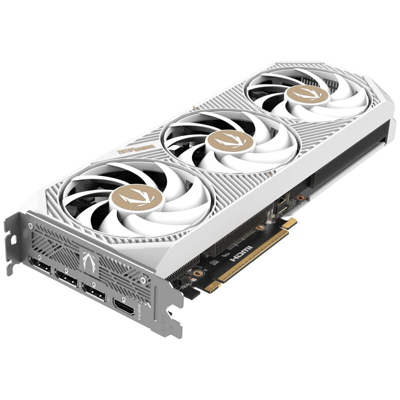 ZOTAC GAMING RTX 5070 AMP White Edition grafikkort bakside