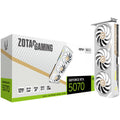 ZOTAC GAMING RTX 5070 AMP White Edition grafikkort forfra