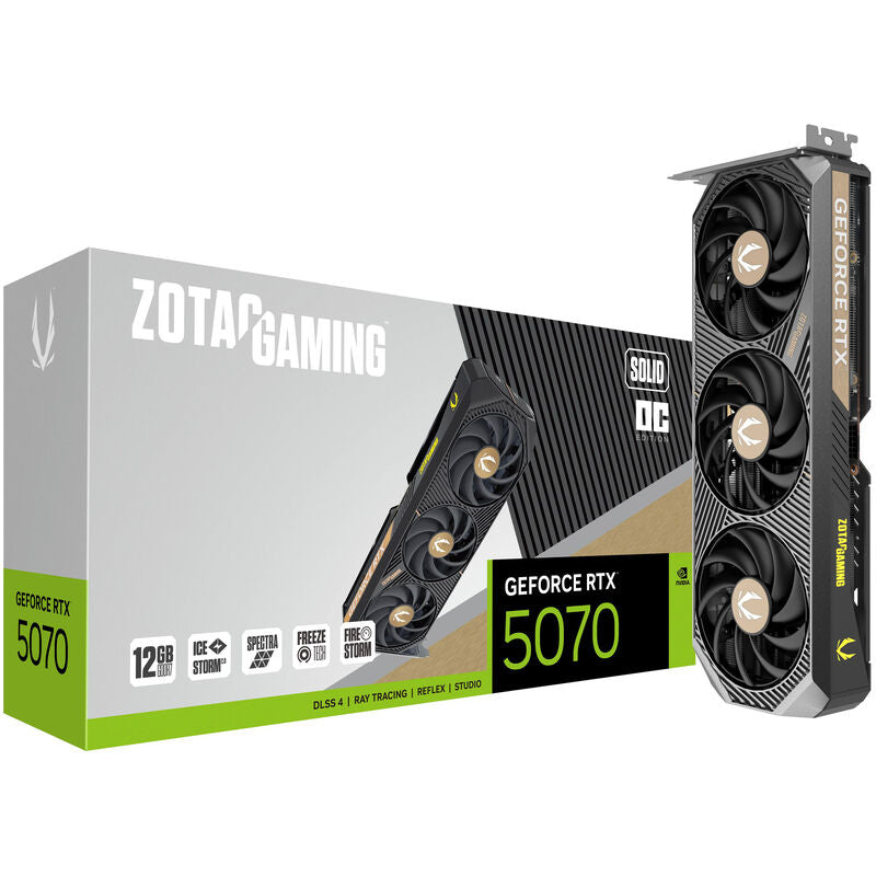 ZOTAC GAMING RTX 5070 Solid OC grafikkort forfra