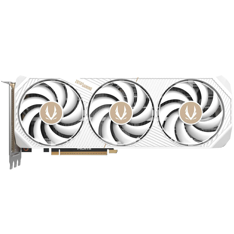 Detalj av ZOTAC GAMING RTX 5070 Ti Solid Core OC White kjøling