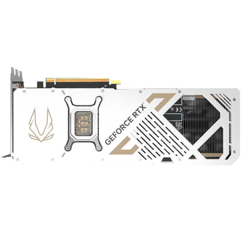 Sideprofil av ZOTAC GAMING RTX 5070 Ti Solid Core OC White grafikkort