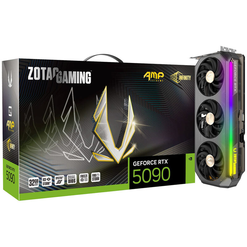 ZOTAC GAMING RTX 5090 AMP Extreme INFINITY grafikkort forfra
