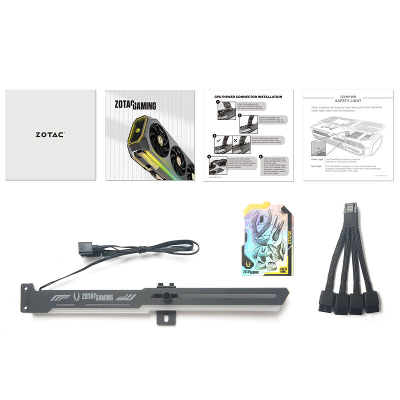 Sideprofil av ZOTAC GAMING RTX 5090 ARCTICSTORM AIO grafikkort