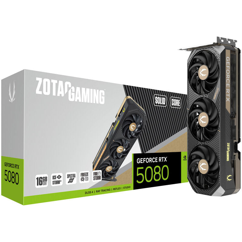 ZOTAC GAMING GeForce RTX 5080 Solid Core grafikkort forfra